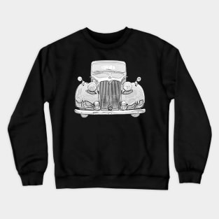 Rover P3 1940s classic car monochrome Crewneck Sweatshirt